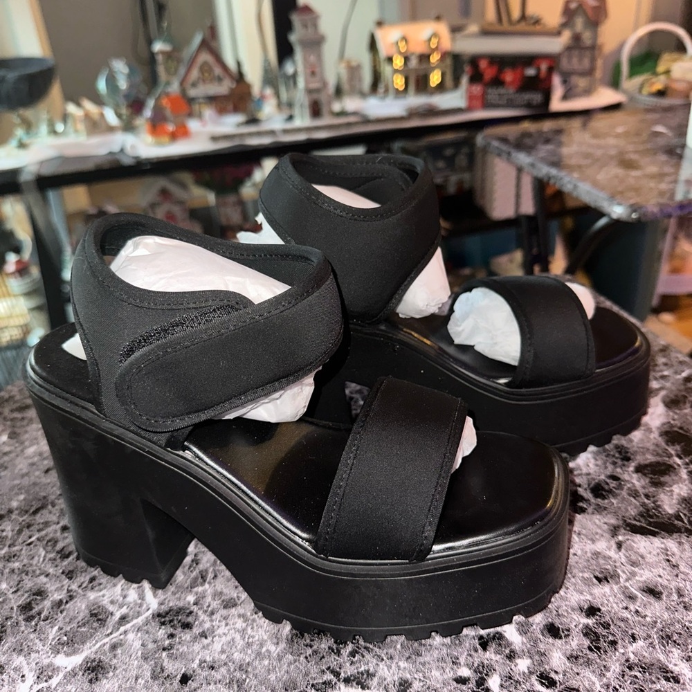 Olivia Miller Women's Extravaganza Platform Heeled Sandals